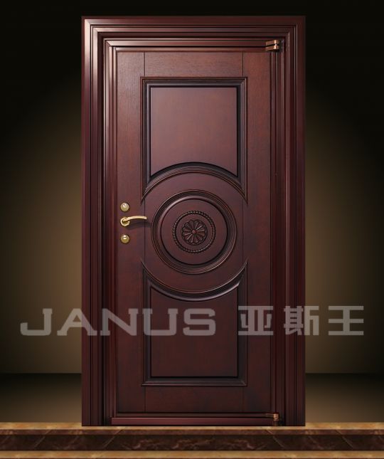 亚斯王幸福圆典钢木门          JANUS-G-002