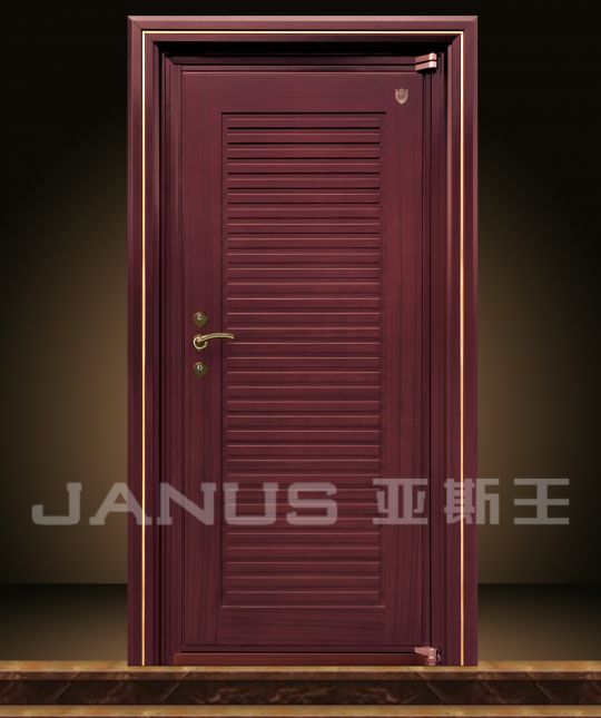 亚斯王横格钢木门      JANUS-G-004